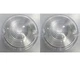 Pair Clear Parking Turn Signal Light Lamp Lenses For 1957 Chevy Passenger Car