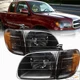 Black Housing Headlights For 2000-2004 Toyota Tundra Regular Cab Access Cab