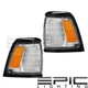 Black Park Signal Lights for 1992-1995 TOYOTA PICKUP 2WD - Left Right Pair