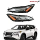 For Nissan Rogue 2021-2023 w/Halogen Signal LED DRL Headlight Black Left&Right