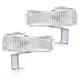 Bumper Turn Signal Light Fit For 1980-90 Chevrolet Caprice Plastic Lens LH & RH