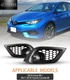 Fog Lights For 2016 Scion iM/2017-2018 Toyota Corolla iM Clear Lens Lamps 1 Pair