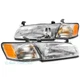 For 97 98 99 Toyota Camry Replacement Headlights Headlamps w/Corner Lamps Chrome