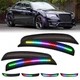 For 2015-2023 Chrysler 300 300C Dynamic Front Rear Bumper LED Side Marker Lights For 2015-2023 Chrysler 300 300C Dynamic Front Rear Bumper LED Side Marker Lights