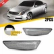 2003-2007 For Infiniti G35 Sedan White Front Bumper LED Side Marker Lights Clear