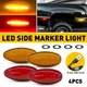 4X For 2001-2014 Chevy Silverado Side Marker Dually Bed Lights LED Amber Red EAH 4X For 2001-2014 Chevy Silverado Side Marker Dually Bed Lights LED Amber Red EAH