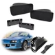 4PCS Black Side Marker Turn Signal Light Bumper Lamps For Chevrolet Camaro 85-92
