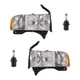 Halogen Headlight Kit For 99-02 Dodge Ram 1500 2500 3500 Driver & Passenger Side