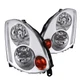 Clear Fits 2003-2005 Infiniti G35 2Dr Coupe Headlights Head Lamp Pair Left+Right