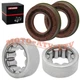 Rear Axle Wheel Bearings & Seals Kit Set for Ford F150 F250 9.75 inch Ring Gear