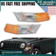 Parking Light Turn Signal Directional Lamp Front Pair Set for 07-17 Patriot Jeep