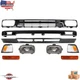Fits 1992-1995 Toyota Pickup New Front Grille Bumper Valance Headlights Kit 9PC