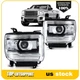 Pair  Headlights Assembly For 2014-15 GMC Sierra 1500 2014-19 2500HD 3500HD