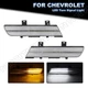Sequential LED Side Marker Turn Signal Light for 91-1996 Chevy C4 Corvette Clear