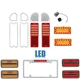69-70 Chevy GMC Truck LED SEQUENTIAL Tail Marker Park License Lamp Lenses Set NH