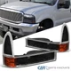 Black Corner Lights Fits 1999-2004 Ford F250 F350 00-04 Excursion Signal L+R