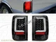 93-97 FORD RANGER C-BAR LED TAIL LIGHTS BLACK 1994 1995 1996 NEW