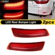 2 Red Lens LED Bumper Reflector Tail Stop Brake Lights For 2013-2018 Lexus ES GS