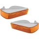 Turn Signal Light For 89-92 Ford Ranger Plastic Lens Left & Right Side Set of 2