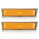 Side Marker Lights Chrome Bezel Lens For Chevy C10 C20 C30 GMC C1500 1981-1991