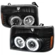 Fits 92-96 FORD F150 Halo Projector Headlight With Clear Lens