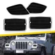 4x Smoke Bumper Side Marker Signal Lights Housing Kit For 97-06 Jeep Wrangler TJ