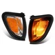 Pair Side Marker Corner Light W/Black Trim+Bulbs For Toyota Tacoma 2001-2004