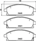 APEC PAD1311 FRONT BRAKE PAD SET FOR NISSAN XTRAIL ELGRAND PATHFINDER