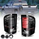2Pcs For 2007-2014 Chevy Silverado Black Tail Lights Tail Lamps Left &Right Side