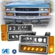 5-in-1 DOT LED Headlight Bumper Turn Signal Marker FOR Chevy C1500 K2500 Tahoe