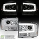 1999-2004 Ford F250 F350 SuperDuty [LED Tube] Projector Headlights Headlamps