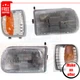 Corner Lights and Headlights kits of 4 pieces for 1994-1997 Mazda B2300 Base, SE