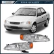 Headlight Assembly Fits 1998-00 Toyota For Corolla CE LE VE Sedan lamp Pair Set