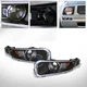Black Amber Front Parking Bumper Lights Corner Lamp jy For 05-09 Ford Mustang V6