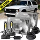 4x6" LED Headlights Hi-Lo Beam Conversion Kit for Chevy S10 Blazer 1994-1997 H4