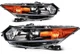 Left+Right Black Housing Headlights Assembly For 2009-2014 Acura TSX Headlamp