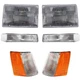Headlight Kit For 93-96 Jeep Grand Cherokee With Corner Light Turn Signal Light