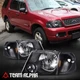 Fits 2002-2005 Ford Explorer [Black/Clear] Amber Corner 4PC Headlight Headlamp