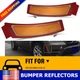 Amber Lens Front Bumper Side Marker Reflectors for BMW E70 X5 LCI 2011-2013 Pair