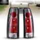 1Pair LED Tail Lights For 1988-98 Chevy C/K 1500 2500 3500 Rear Lamps Clear Lens
