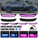 For 2015-2023 Dodge Charger 4PCS Dynamic Front Rear LED Side Marker Lights Lamps