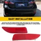2pc Rear Bumper Reflector Light Tail Lamp for Brake 2011-13 Toyota Corolla Lexus