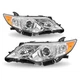 For 2012 2013 2014 Toyota Camry Projector Chrome Headlights Assembly LH+RH Pairs