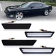 For 2008-2014 Dodge Challenger 4PCS Front Rear Bumper LED Side Marker Light Lamp
