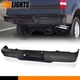 Fit For 2009-14 Ford F150 F-150 Rear Step Bumper Assembly w/o Sensor Holes Black