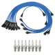 NGK Wire Set & 8 Standard Spark Plugs Kit for Corvette 7.0L V8 Gap 0.035"  1969