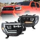 Pair LED Projector Sequential Headlights For Toyota Tacoma 2012-2015 Dynamic DRL
