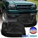 Fits 1998-2000 Ford Ranger Smoke Headlights Corner Turn Signal Lamps Pair