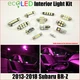 Fits 2013-2018 Subaru BR-Z BRZ PINK Interior LED Light Accessories Kit 6 Bulbs