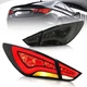 VLAND Smoked Lens LED Tail Lights For Hyundai Sonata 6th Gen Sedan 2011-2014